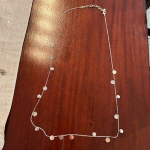 Elegant Silver Disc Necklace